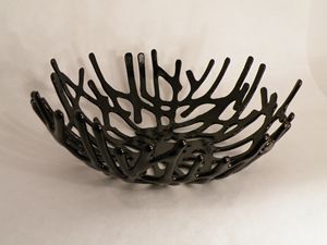 Black Beauty Coral Bowl - Winston's Gallery