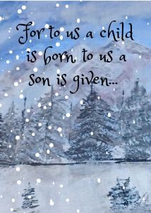 Christmas Poster- A child given