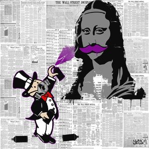 Secret Graffiti artist pennybags - Alex Wealth art