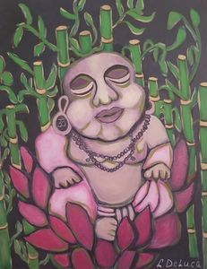 Buddha sitting in Lotus Flower