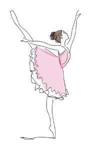 Ballerina Sketch, Ballet Dancer Girl