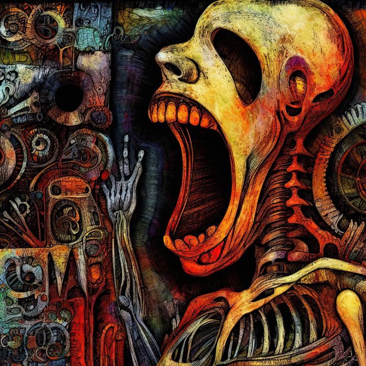 The Scream - JCK Crea-Touch - Digital Art, Abstract, Figurative - ArtPal
