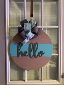 Hello Dots Door Hanger