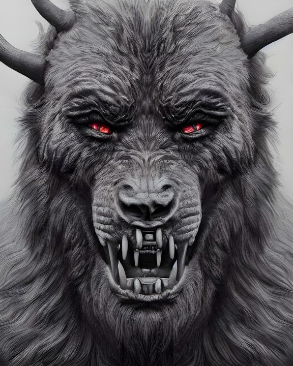 Portrait of an evolved beast - Mina Nakamura - Digital Art & AI ...