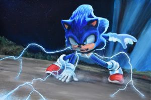 Super Sonic Drip Art Print for Sale by Blilff