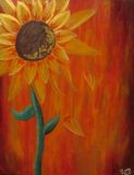 The Golden Sunflower Painting