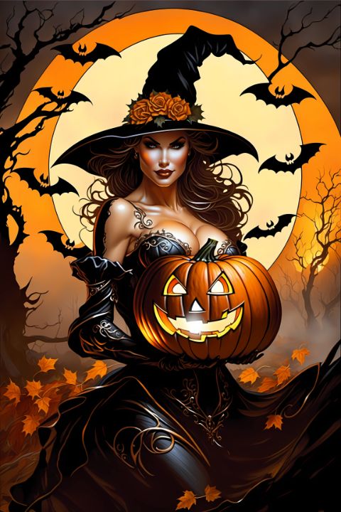 Pumpkin Passion - Fantasia Vixens - Digital Art, Fantasy & Mythology ...