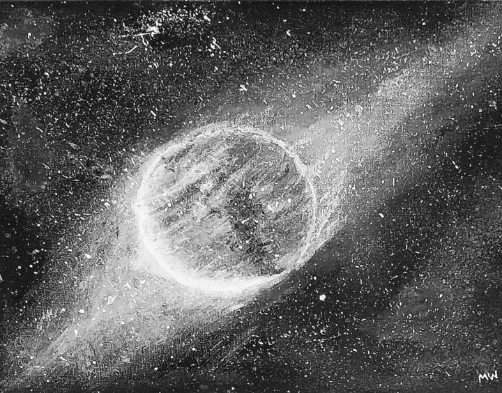 Black And White Astronomy Planets