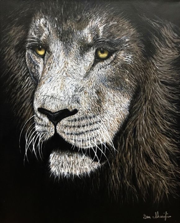 Fierce Lion - SirG - Paintings & Prints, Animals, Birds, & Fish, Wild Cats,  African Lion - ArtPal