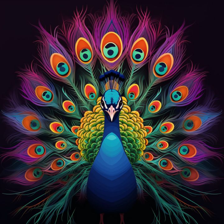 Radiant Majesty - BannockBurn - Digital Art & AI, Animals, Birds