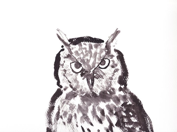 Great Horned Owl - T.H Art