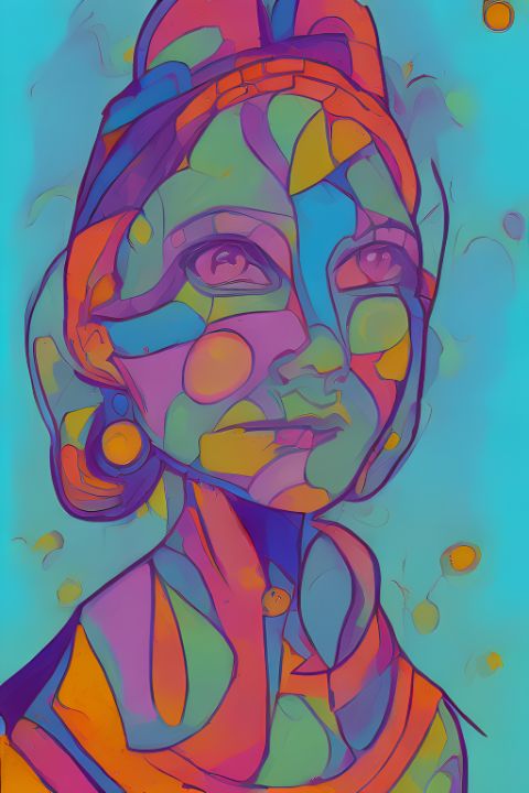 women mind have colours - SkellArt - Digital Art, Abstract, Color - ArtPal