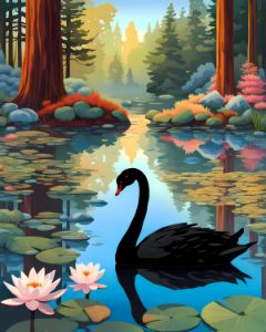 Japanese Landscape Watercolor - chimpanzky - Digital Art, Landscapes &  Nature, Lakes & Ponds - ArtPal