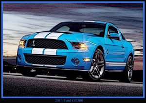 Blue Ice Mustang