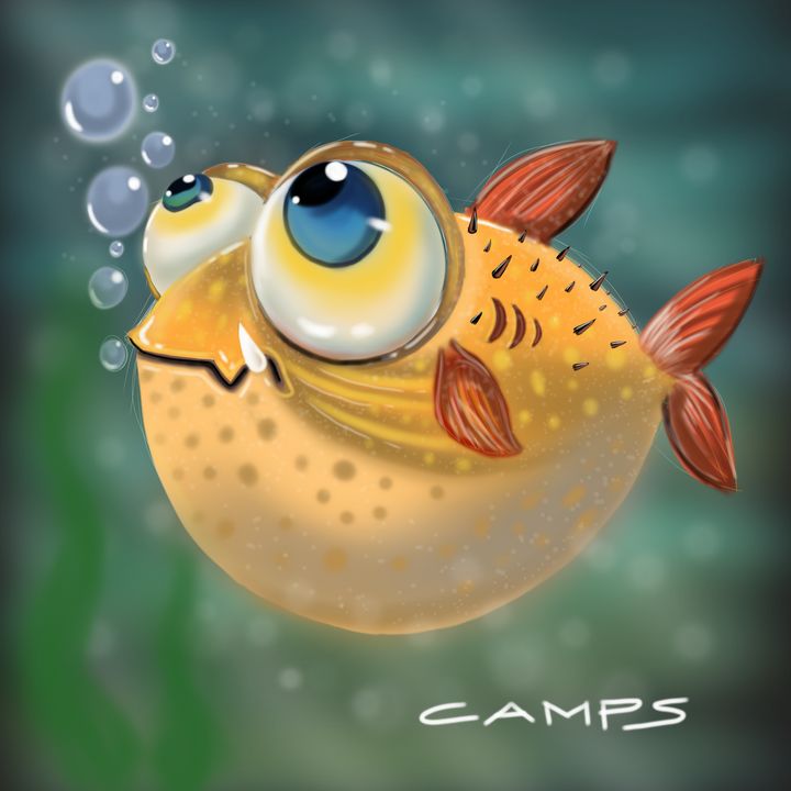 Puffer fish - Camps art