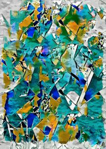 Sandy shoals ocean abstract