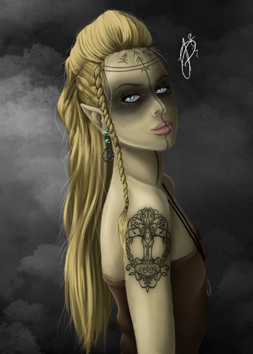 SHIELD-MAIDEN PORTRAIT – FOSHE ART