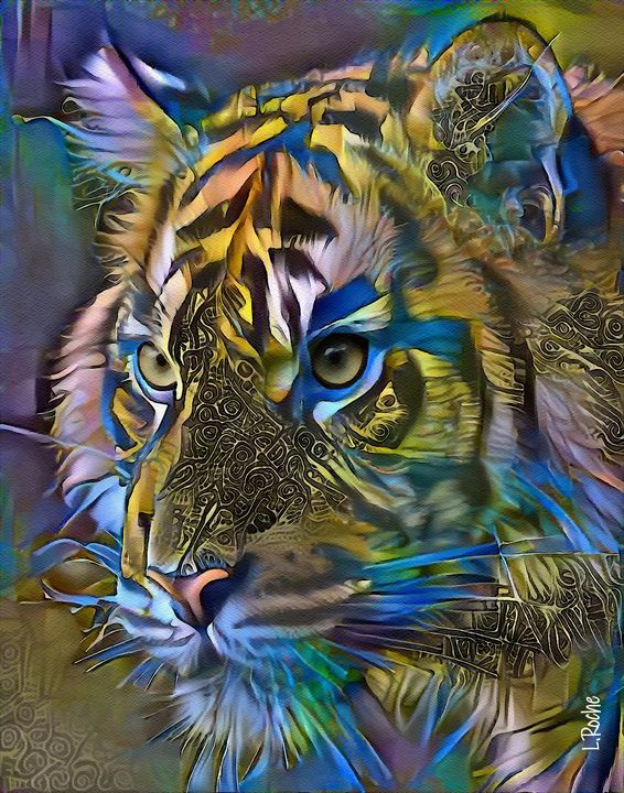 Sweet Tiger,  70x55 cm - L.ROCHE