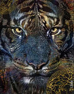 Tiger, 3D Painting - Wild For Life Art by Marilyn Frazier