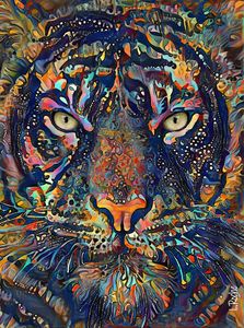 肌触りがいい Winged tiger Birds Animals, AI, & Art Digital - Mark45xxx - 絵画