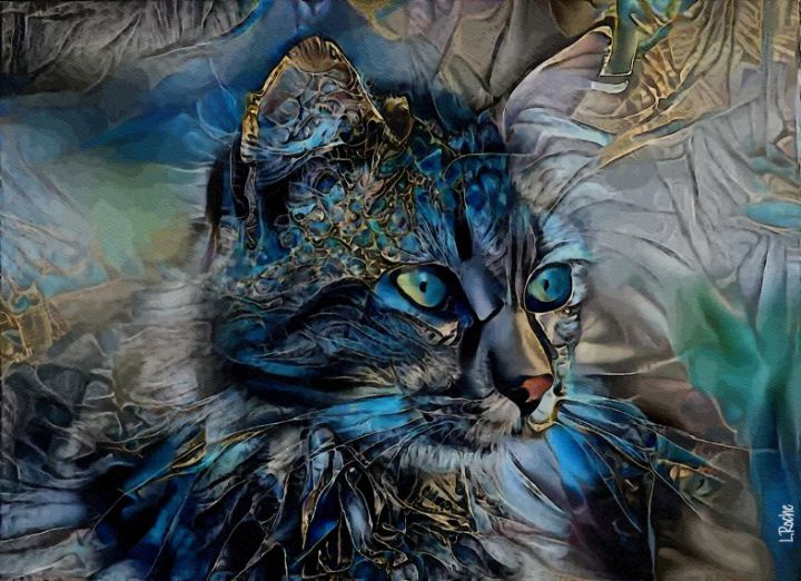 Arnaelle, cat - 80 x 58 cm - L.ROCHE