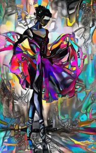 Sega Dancer - Denis Zephir - Paintings & Prints, People & Figures