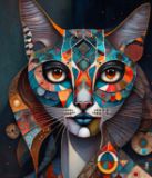 Origina, Mix media, on panel