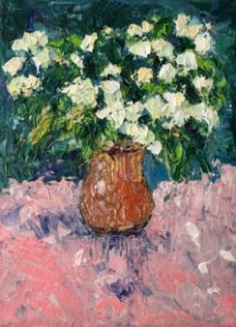 Spring Flowers Bouquet Oil Painting