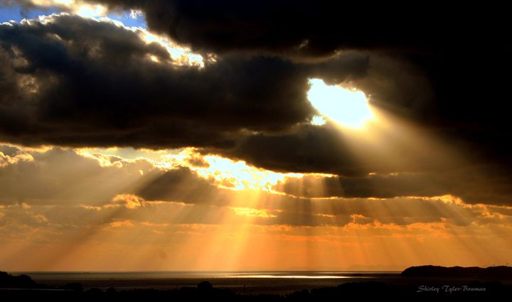 Golden Sunset over the Pacific - Shirleypix Art & Photography ...