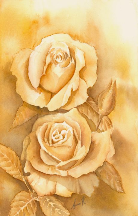 Roses in brown - Anni Kråka