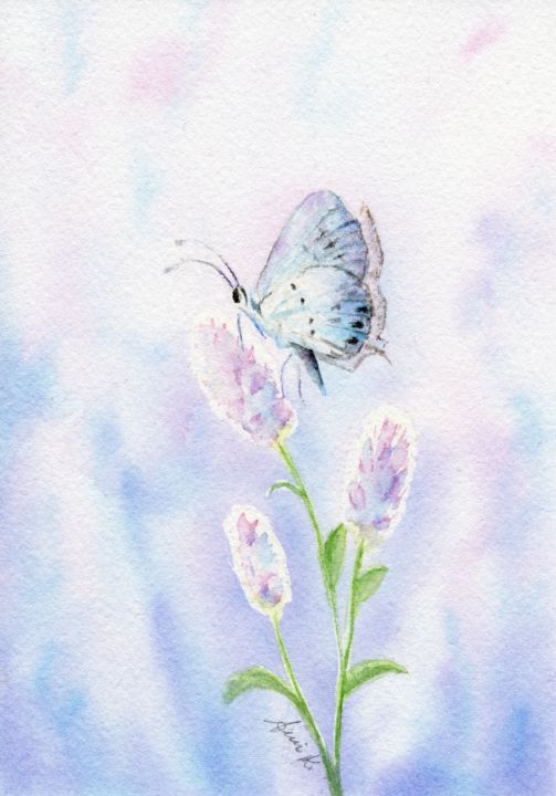 Butterfly in blue - Anni Kråka