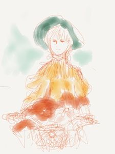 A girl riding a bike