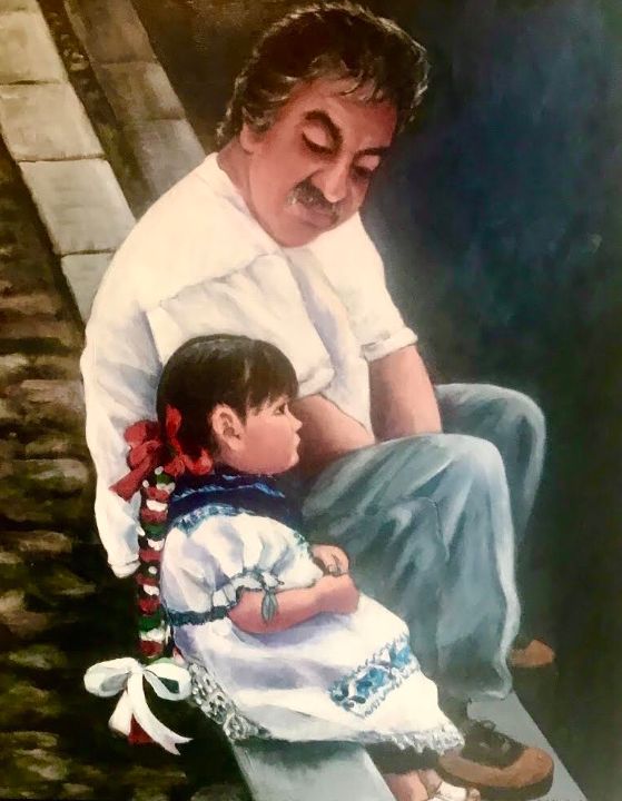 Abuelo con su Nieta - Susan Santiago