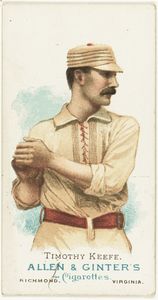 Timothy Keefe, vintage baseball card