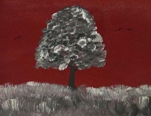 Gray Tree with Red Sky - James R. Tolliver