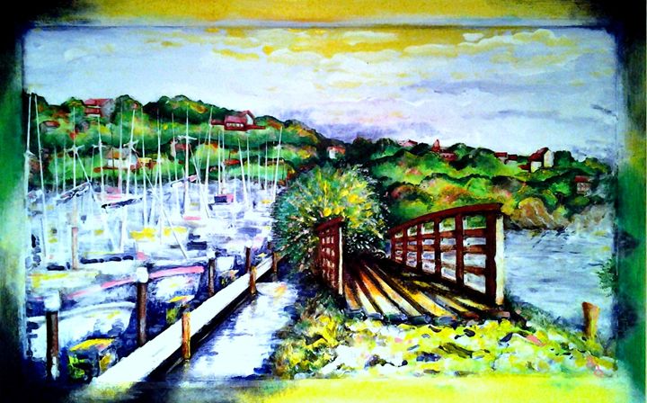 Sausalito - George Mika - Paintings & Prints, Landscapes & Nature ...