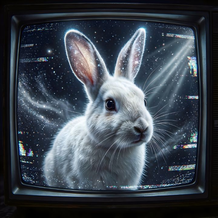 Dreamcore Rabbit TV Static - ArtAlice - Digital Art, Animals, Birds ...