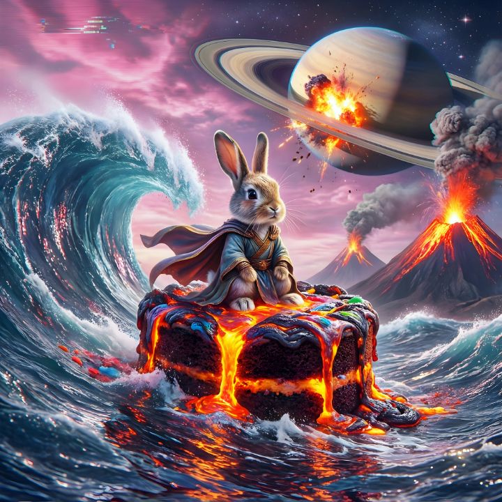 Hero Bunny Lava Cake Apocalypse - ArtAlice - Digital Art, Animals ...