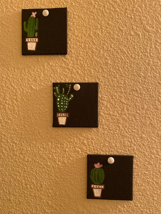 Cactus Painting Set - Simple Paintings for Home Decor