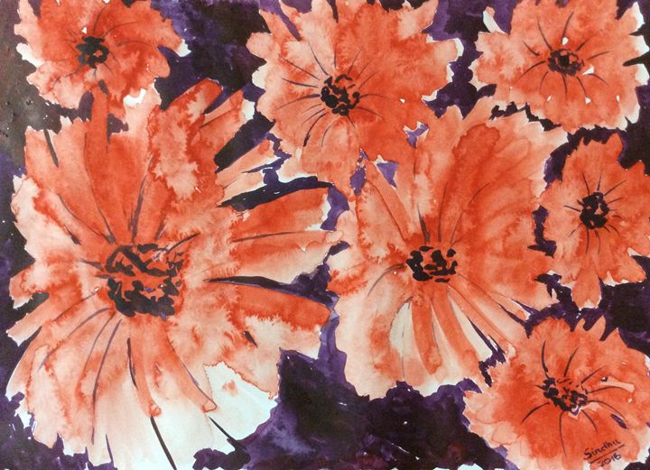 Simply red - 2 - Sindhu's Paintings