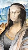 Mona Lisa Watercolor