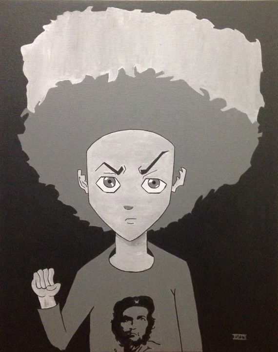Riley Huey Freeman of the Boondocks Black Power · Creative Fabrica
