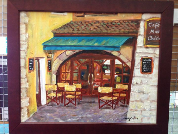 Mon Cheri Cafe - Cheryl Lawson, Artist - Paintings & Prints, Places ...