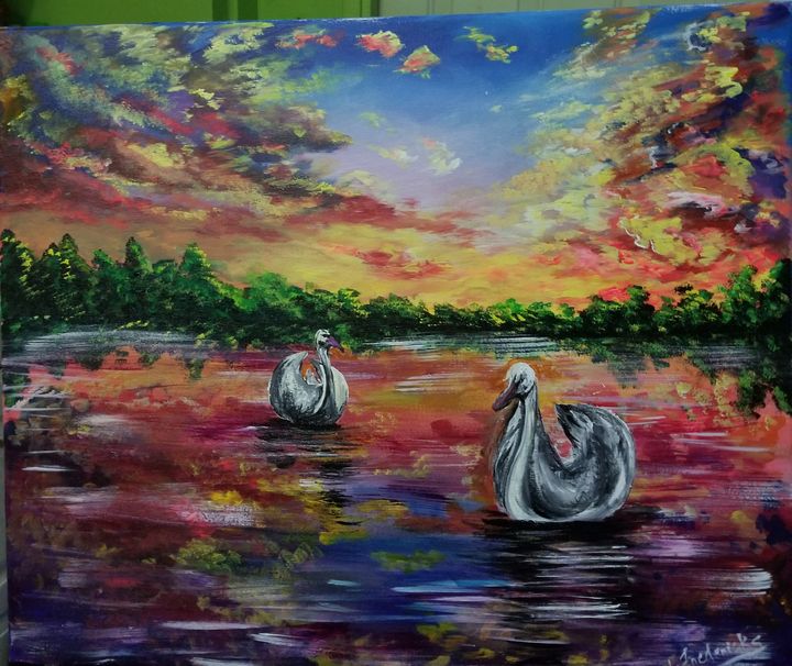 Swans at peace - Alexandria