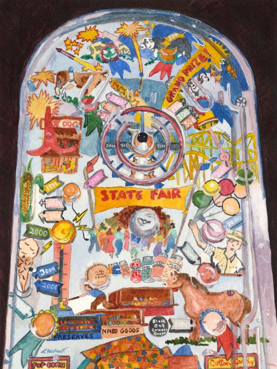 Pinball Game - Lynne Reichhart Fine Art