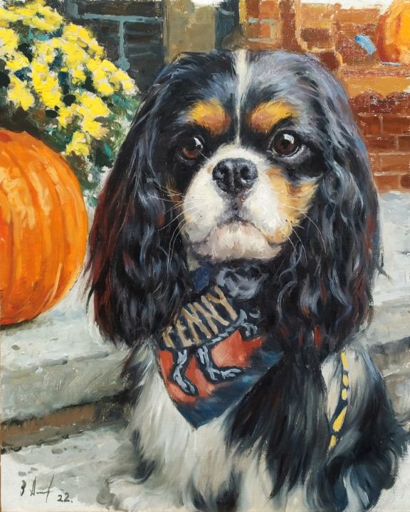 Cavalier King Charles hotsell Spaniel - Hand Painted Impressionist Dog Oil Painting On Canvas CERTIFICATE INCLUDED