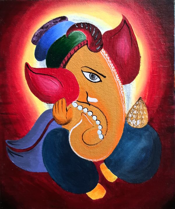 New Beginnings Art Print by Markkó Hellát | Boho art drawings, Ganesh art  paintings, Indian art paintings