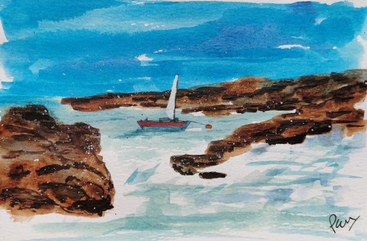 Cove and boat - Peter Manns