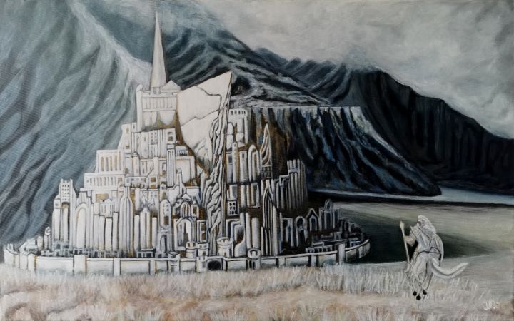 Minas Tirith Gondor artwork - view more Lord of the Rings paintings