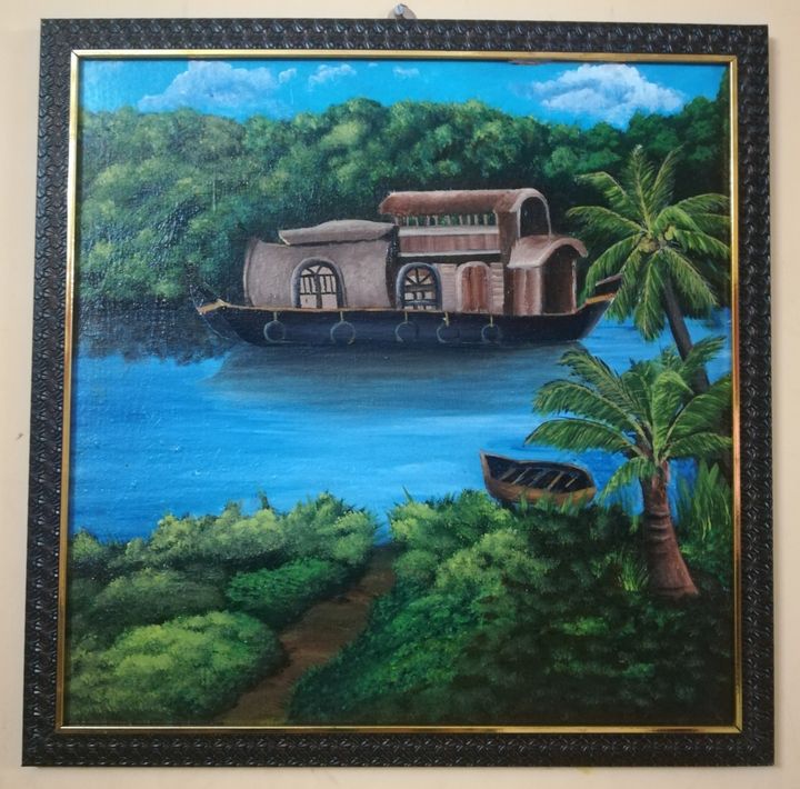 Acrylic painting on canvas board - Chitra Art - Paintings & Prints,  Landscapes & Nature, Beach & Ocean, Other Beach & Ocean - ArtPal